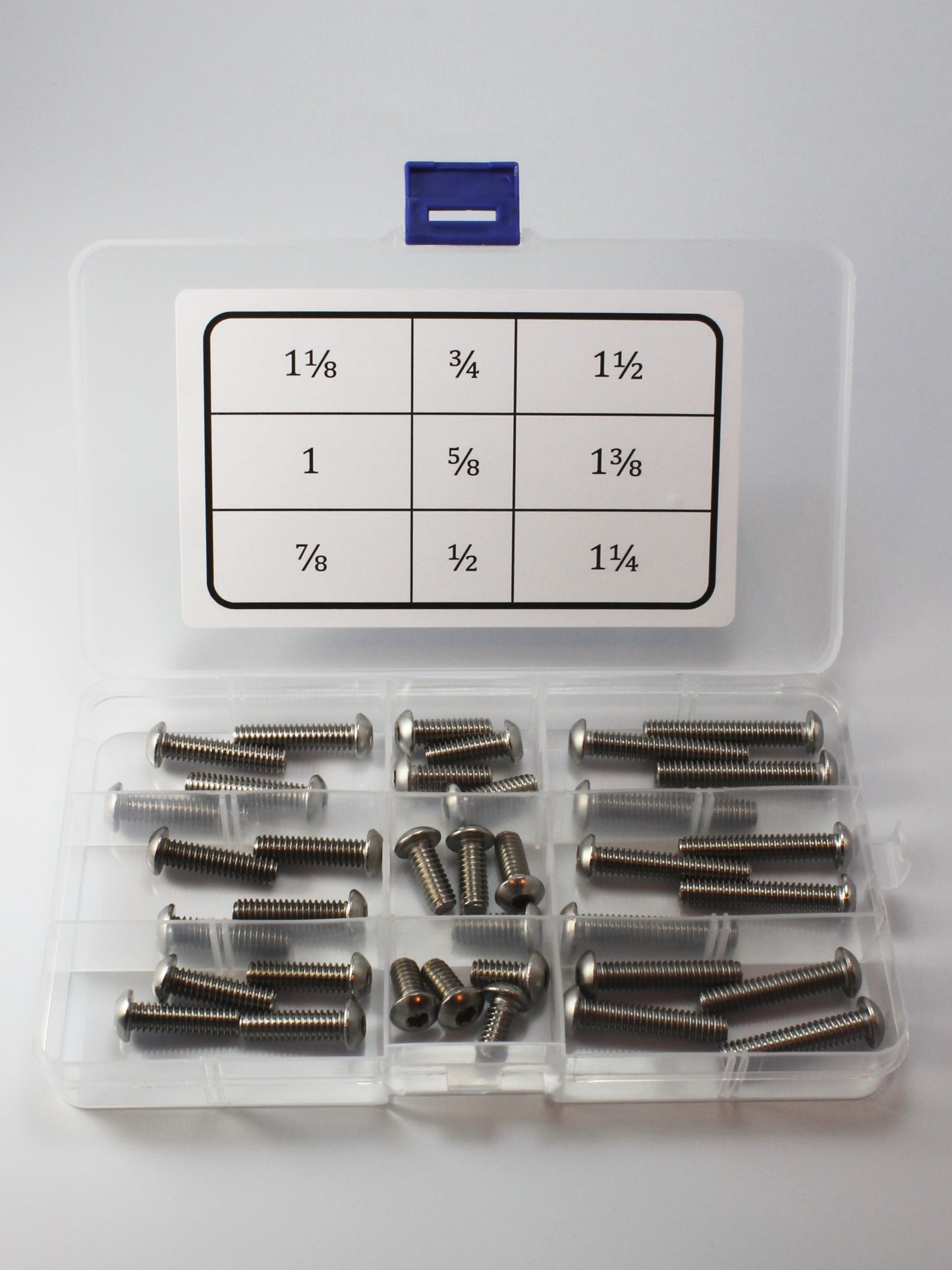 Button head screw assortment, 36-piece