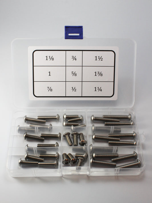 Button head screw assortment, 36-piece