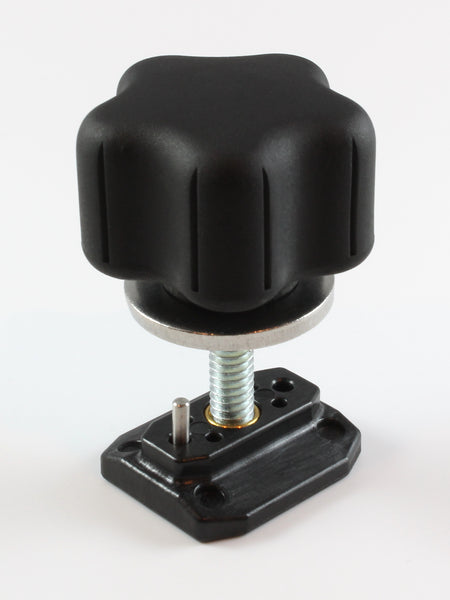 A WoodAnchor Male Knob Clamping Kit includes all of the components shown in this photo